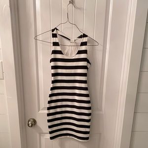 Striped halter dress